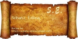 Schatz Edina névjegykártya